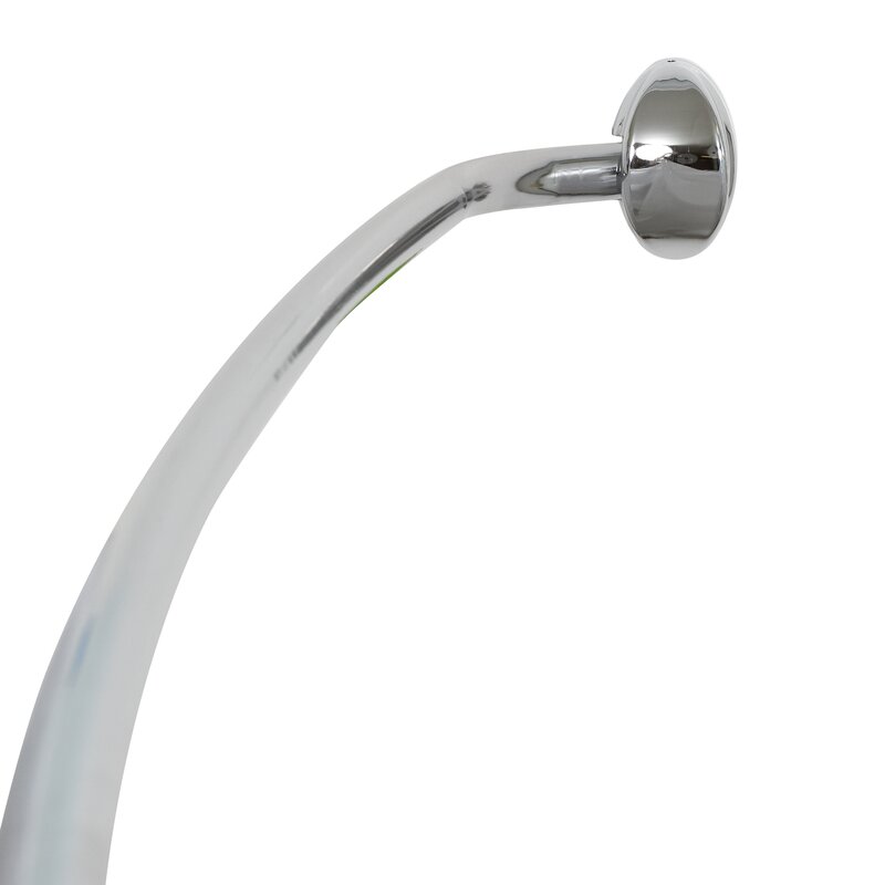 Zenith 72" Adjustable Curved Fixed Shower Curtain Rod & Reviews | Wayfair